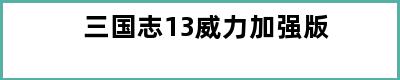 三国志13威力加强版