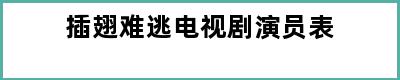 插翅难逃电视剧演员表