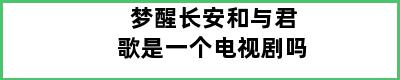 梦醒长安和与君歌是一个电视剧吗