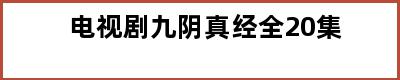 电视剧九阴真经全20集