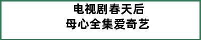 电视剧春天后母心全集爱奇艺