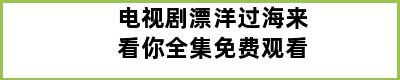 电视剧漂洋过海来看你全集免费观看