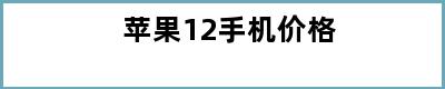 苹果12手机价格